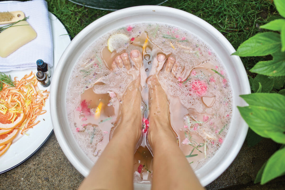 At-Home Spa Treatment: Herbal Manicure & Pedicure