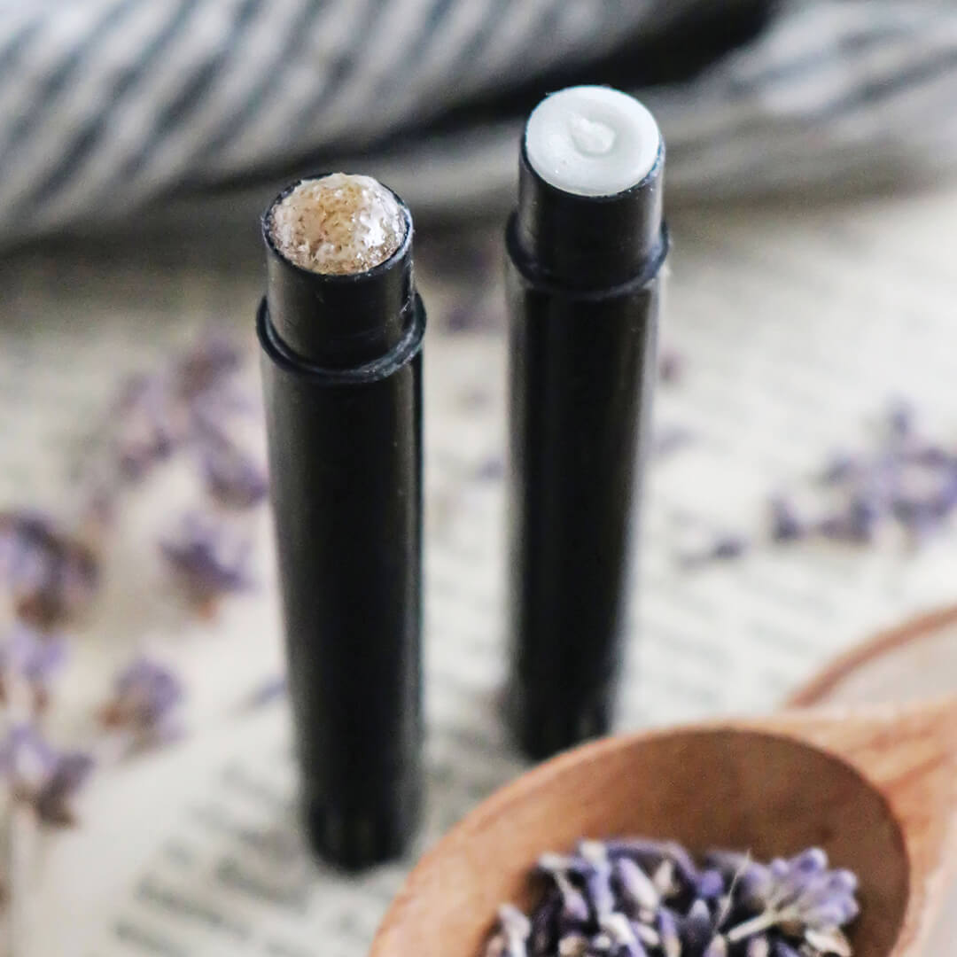 Lip Care: Lavender & Bergamot Lip Scrub & Lip Balm