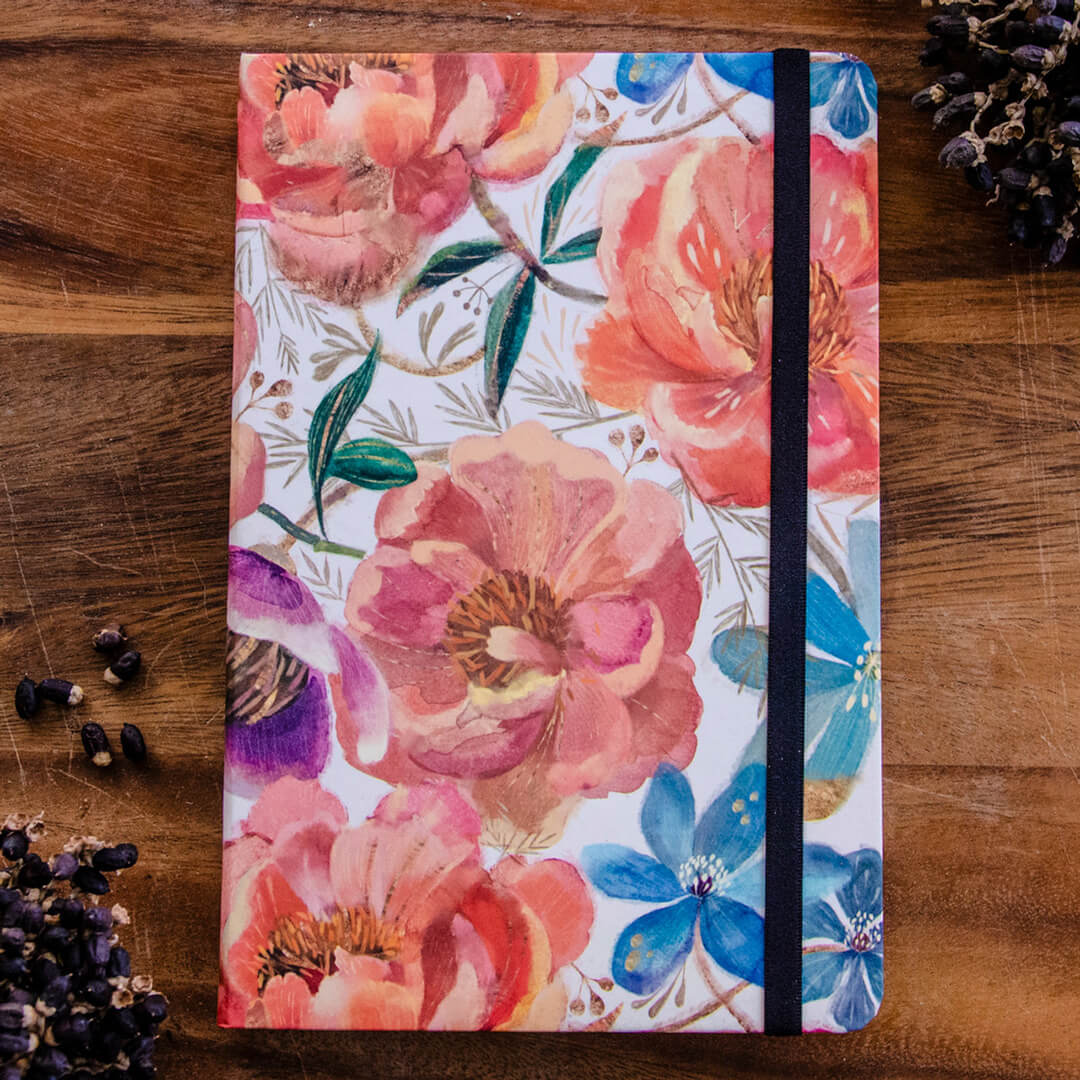 Heavenly Flowers Hard Cover Journal